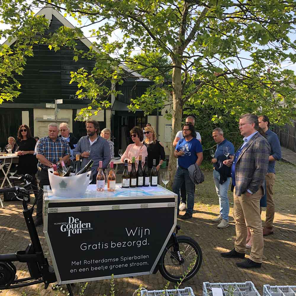 wijnproeverij met businessclub spaanse polder